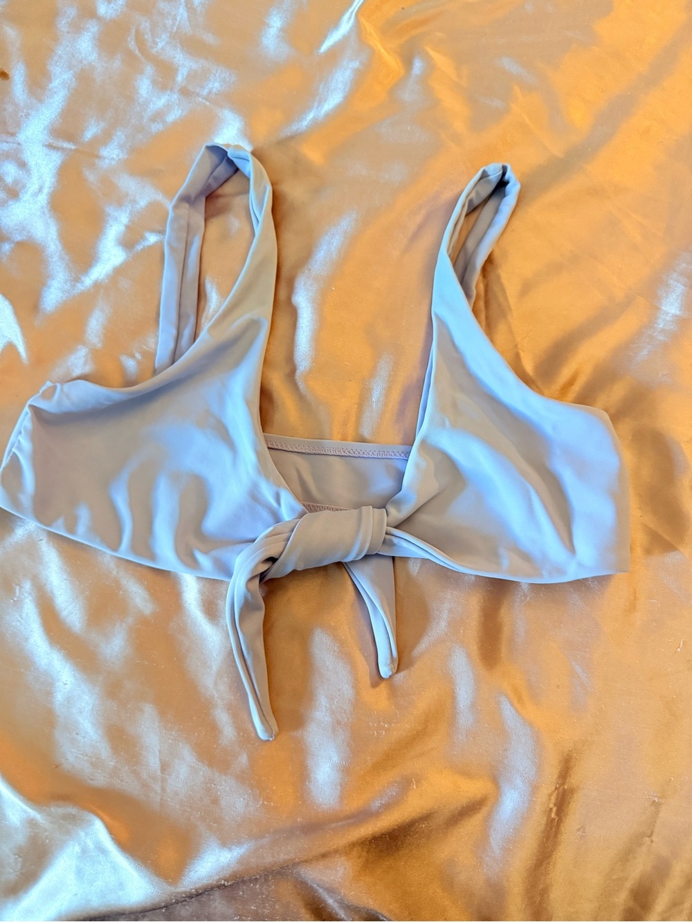 Light purple Tie-Front Bikini Top